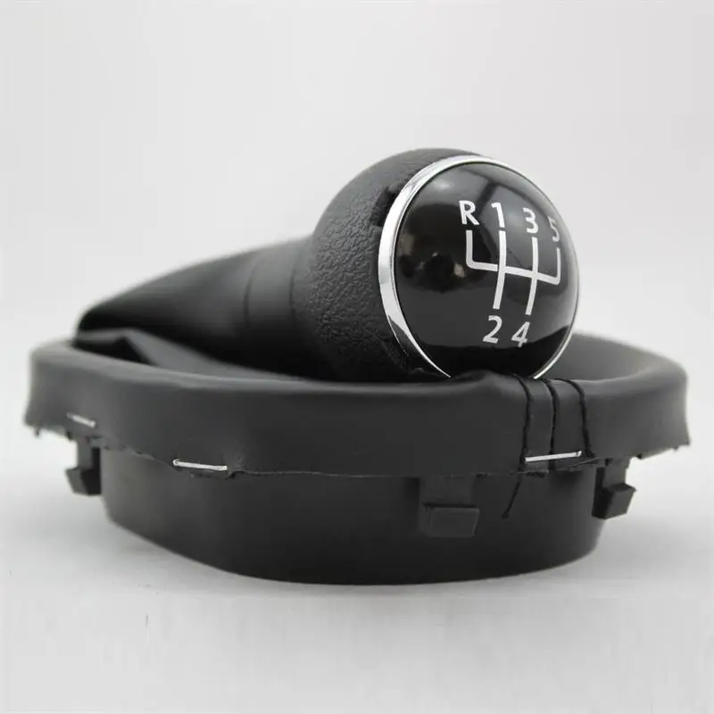 Для VW Caddy 2003 2004 2005 2006 2007 2008 2009 2011 2012 2013 автомобиля 5 Скорость Шестерни Stick рукоятка рычага переключения с кожаный ботинок