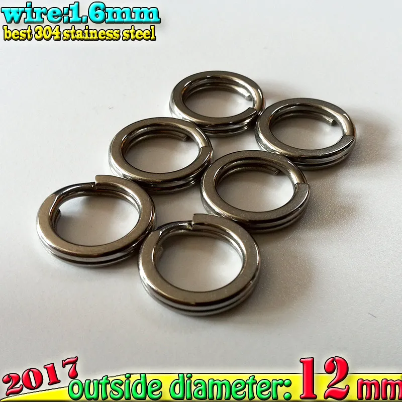 30 шт./лот горячие продажи рыболовные разрезные кольца Размер: ширина 1 6*12 мм