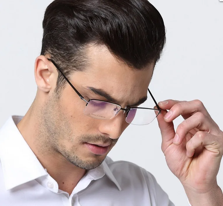 Оправа для очков с полуободками 55 мм защитой от сисветильник | Аксессуары одежды