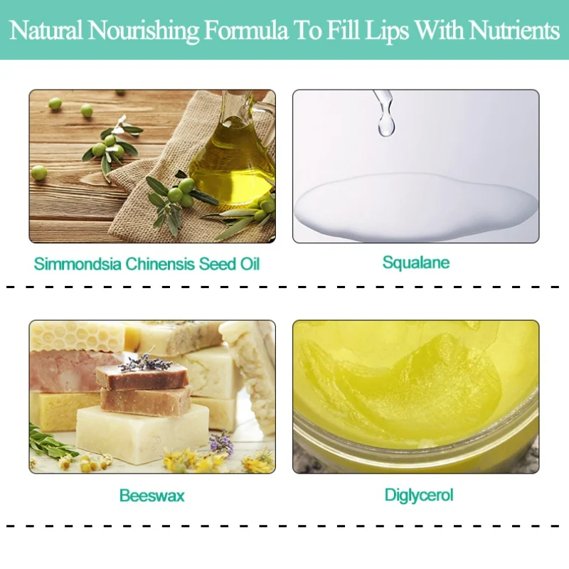 Waterproof Natural Rose Essence Lip Mask Moisturizing Nourishing Lips Lighten Lip Lines Rose Essential Oil Lip Cream