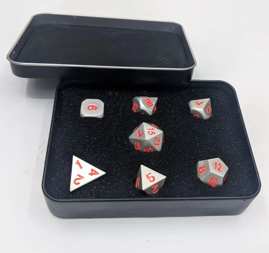 Металлические кости dnd многогранные Подземелья и Драконы настольная игра 7