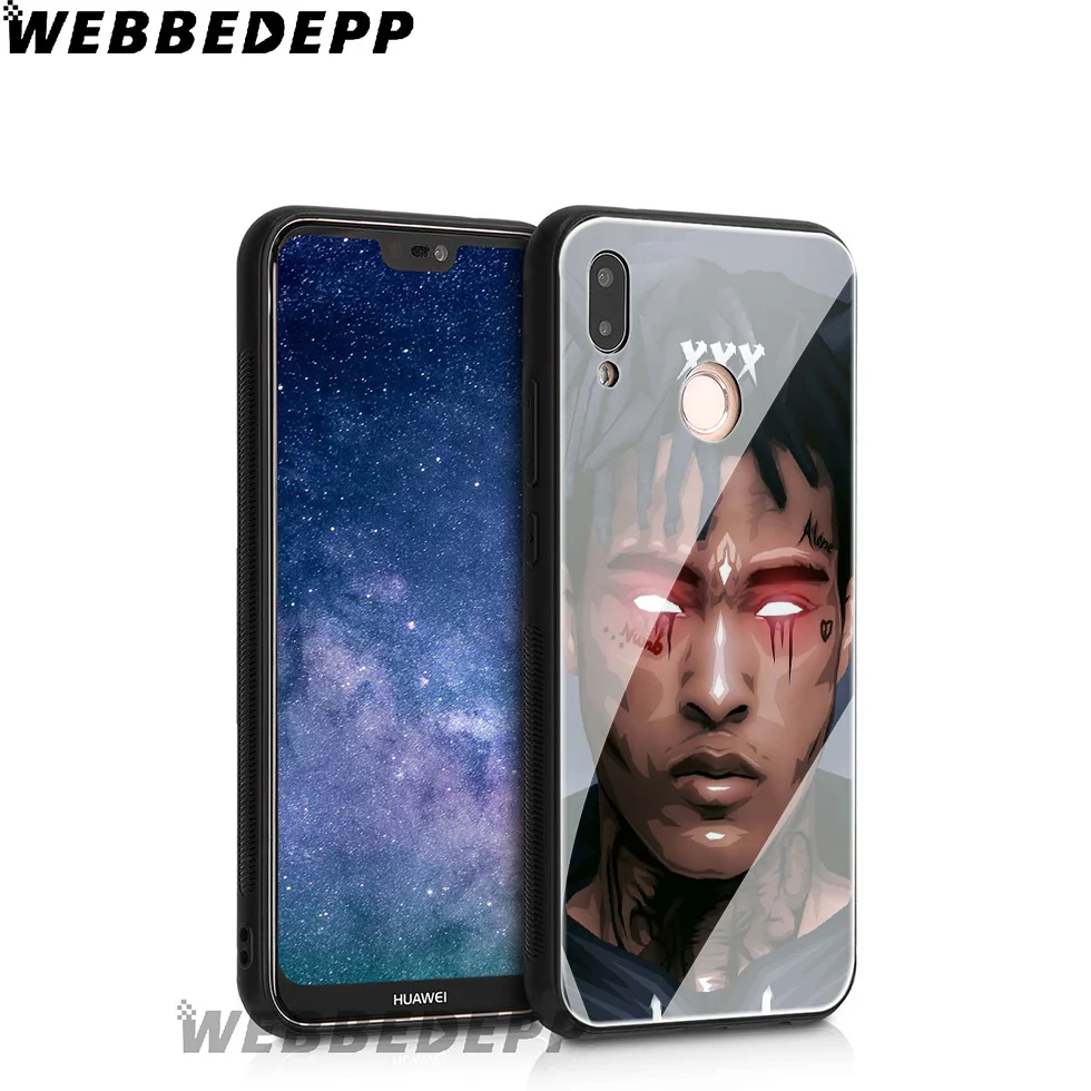 WEBBEDEPP Xxxtentacion Art чехол из закаленного стекла для Huawei Mate 20 P20 P10 P Smart 2019 2018 &amp Honor 10 9 8X 7A