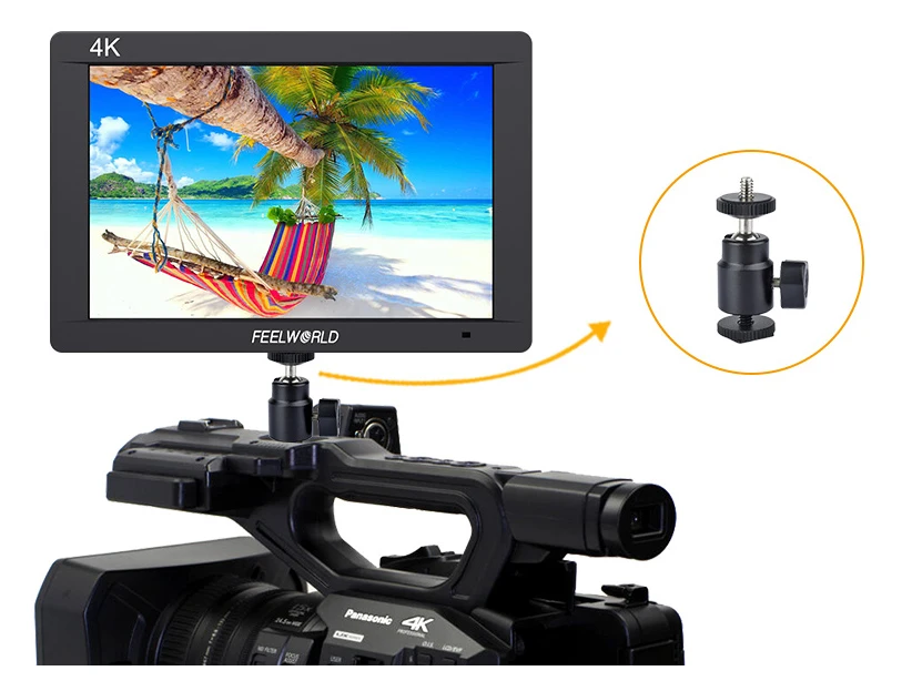 FEELWORLD 7 дюймов 3g монитор SDI 4K HDMI lcd ips Full HD 1920x1200 вещательный полевой монитор для 4K цифровых камер Nikon sony BMCC