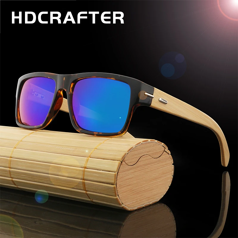 HDCRAFTER Новый 2018 Bamboo очки Для мужчин деревянные Брендовая Дизайнерская обувь