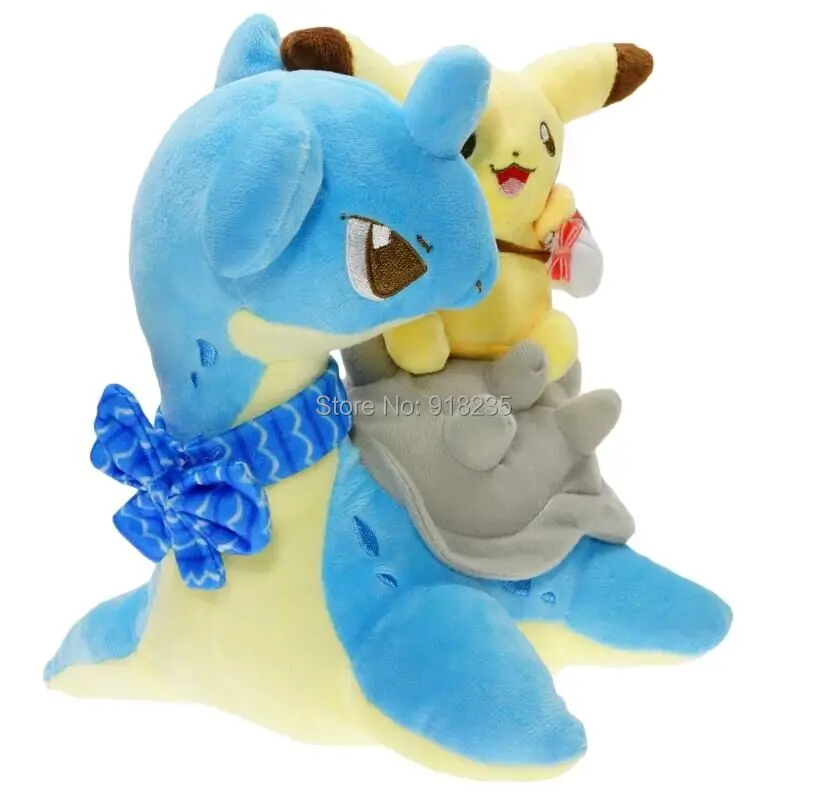 10/лот Пикачу для верховой езды Lapras 20 см плюшевые куклы мягкие игрушки|Персонажи