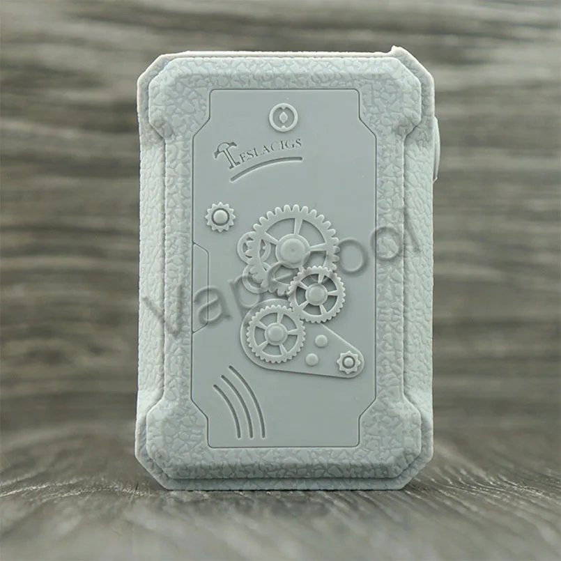 Gray 2 шт нескользящий Силиконовый чехол для Teslacigs Punk 220W коробка мод и кремниевый рукав основа для Vape Teslacigs Punk 220 - Цвет: Gray
