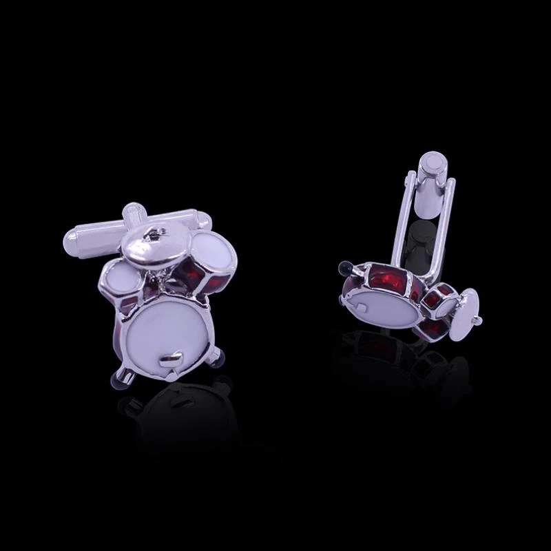 DoreenBeads Men's Shirt Cufflinks Fashion Design Band Bass Drums Metal for Man French Suit Jewelry DIY Supplies | Дом и сад