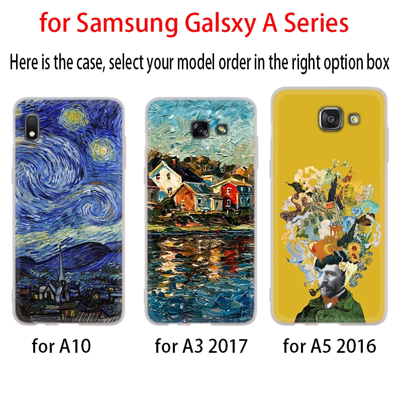 Чехол для Samsung A32 A52 A72 A12 A42 5g A21S A50 A51 A3 A5 A6 A7 A8 Plus 2018 2017 картина Винсента Ван Гога