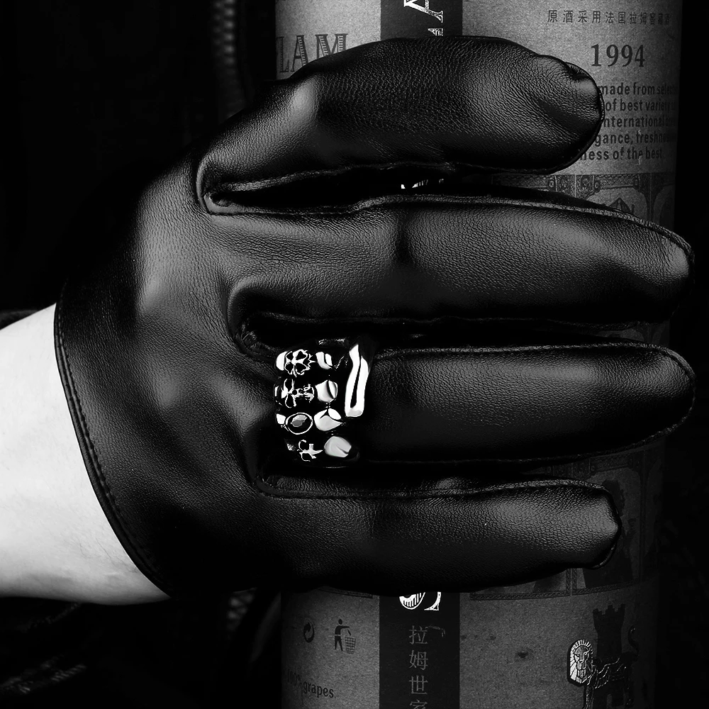 Кольцо мужское из нержавеющей стали в готическом стиле изящное модное кольцо с