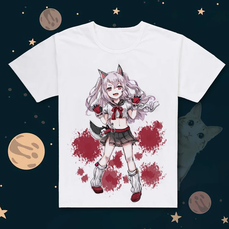 2019 Новое поступление HOLRAN футболка Azur Lane yuudachi футболки с О образным вырезом