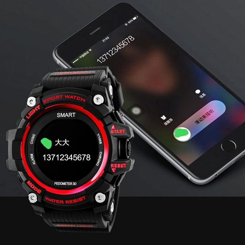 Смарт-часы XIYAN T1 водонепроницаемые часы IP68 с монитором сердечного ритма Bluetooth 4 0