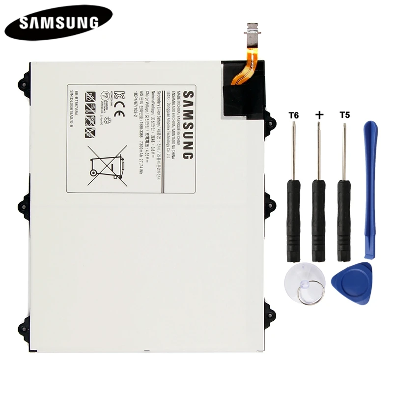 100% Оригинальный EB BT567ABA батареи планшета для Samsung Galaxy Tab SM T560NU T567v 9 6 &quot7300mAh запасная