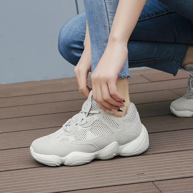 

Four Seasons Unisex Outdoor Jogging Shoes Men Running Shoes Height Increasing Sport Women Sneakers Breathable Casual Sneakers