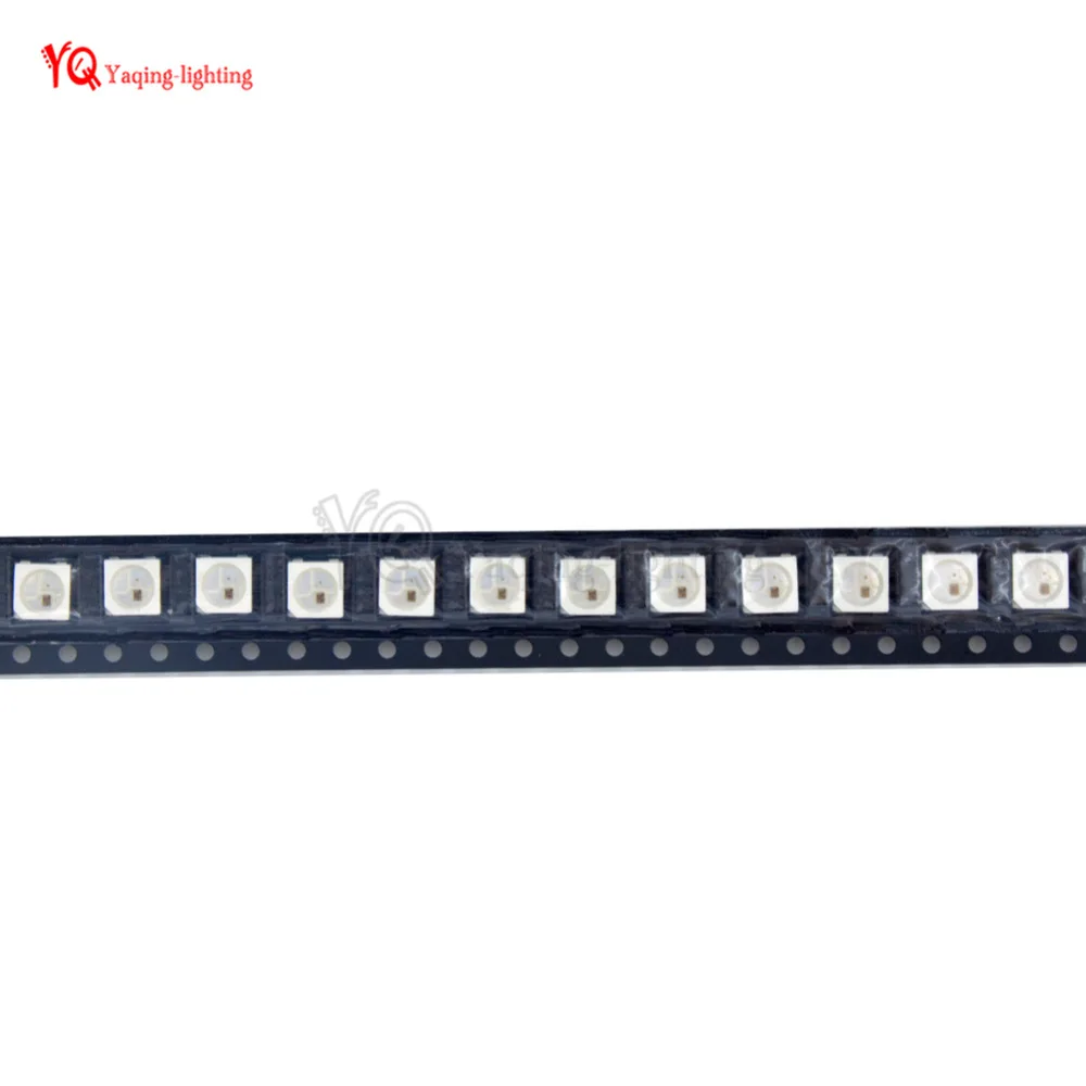 50 ~ 1000 шт. WS2812B (4 контакта) светодиодный чип 5050 RGB SMD черная/белая версия для