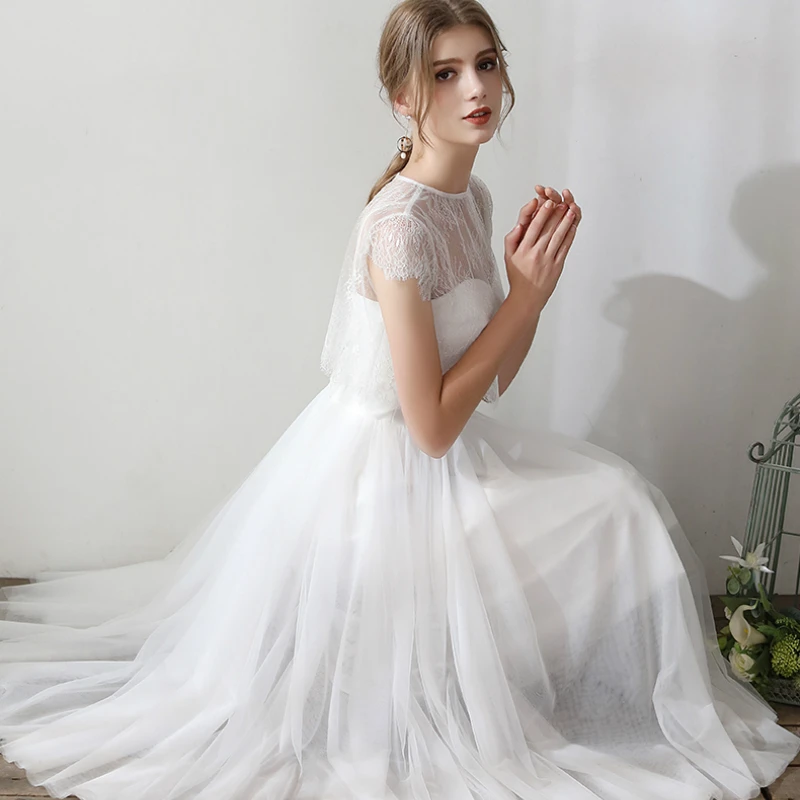 Простые тонкие лямки тюль кружева Vestidos De Novia с открытой спиной пляжные свадебные