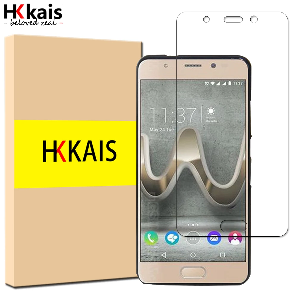 HKKAIS закаленное стекло для Wiko U Feel Prime защита экрана защитное | Мобильные телефоны и