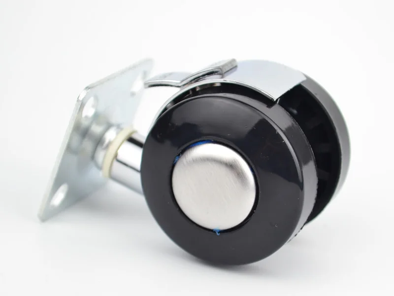 Мебельный ролик из цинкового сплава и ПВХ с тормозом диаметр колеса 40 мм/1 5 дюйма