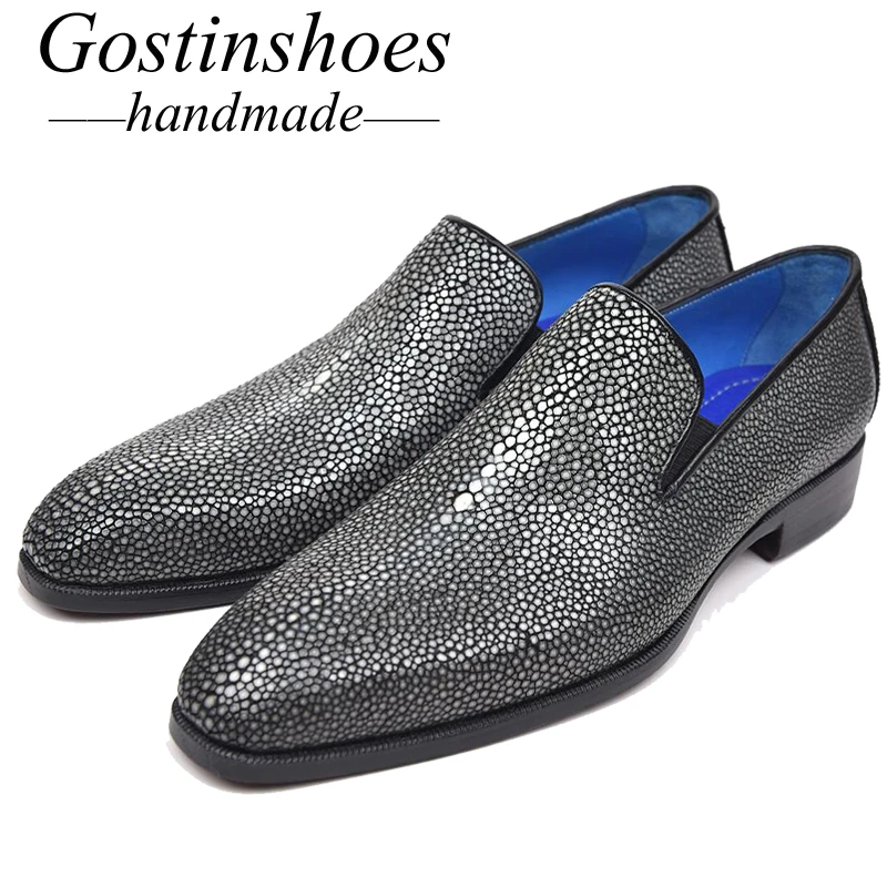 GOSTINSHOES/роскошные мужские официальные туфли ручной работы в итальянском стиле
