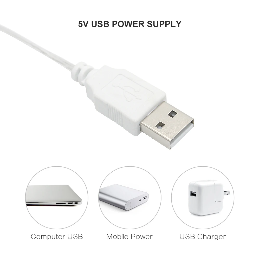 СВЕТОДИОДНАЯ Гирлянда новая милая 5 м 10 USB гирлянда праздничное освещение для