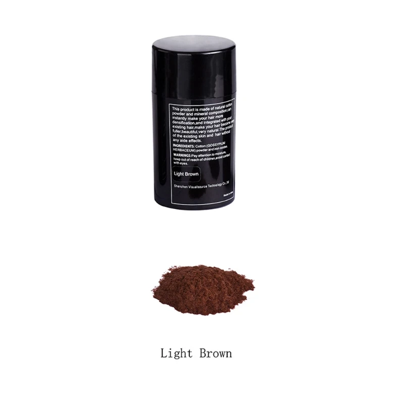 

1 Set Portable Hair Building Fibers Black/Dark Brown/Light Brown High Quality