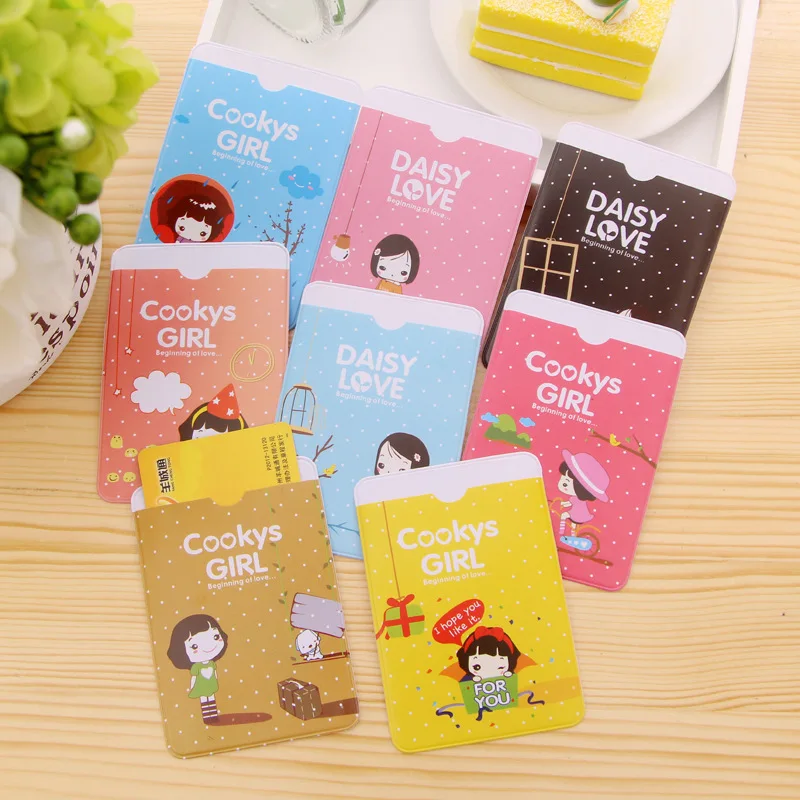 

2Pcs/Lot New Super Cute Niuzai Card Sets Transportation Card Taoka Package 2 Card Slots Biscuits Girl Clip H0106