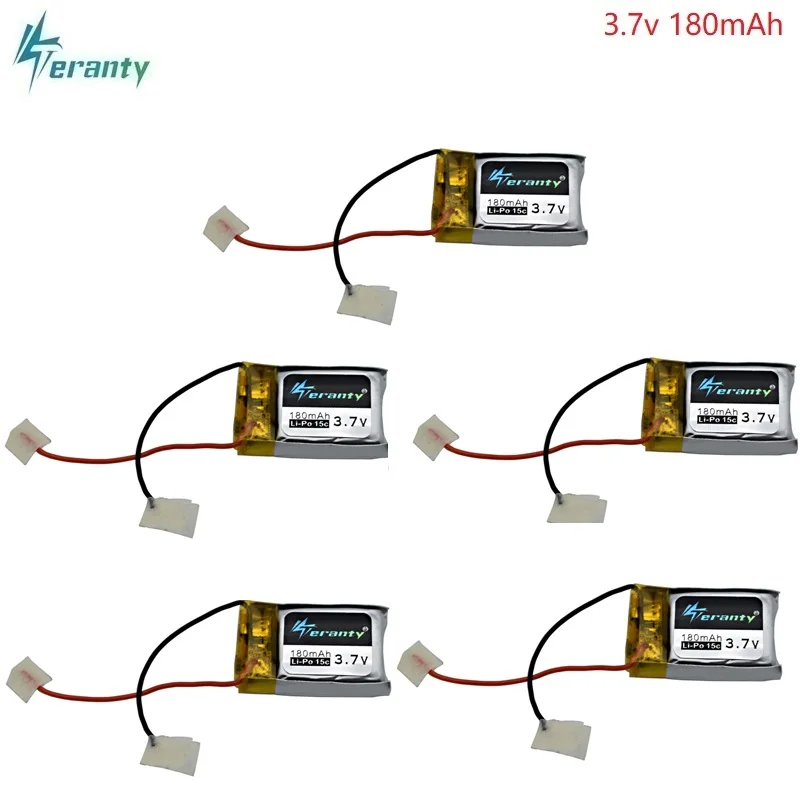 5pcs 3.7V 180mAh Lipo battery for Syma S105 S107 S107G S109 S026 S026G S111G S107N Skytech M3 Li-Po Battery Helicopter Part | Игрушки и