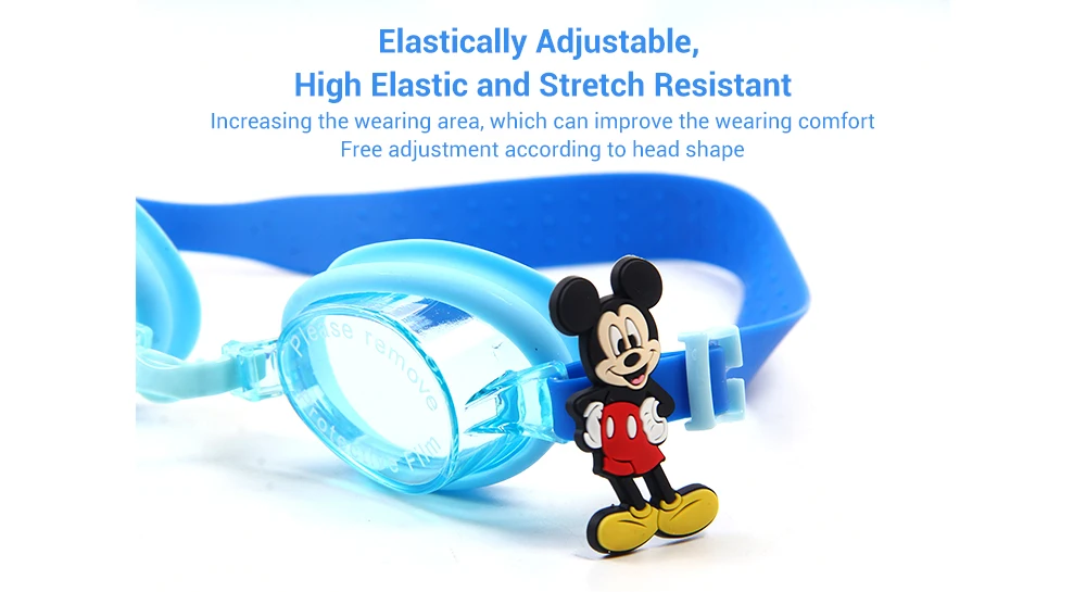 Disney D702031-A детские очки для плавания с героями мультфильмов детские плавательные очки HD анти-туман высокая эластичная растягиваемость