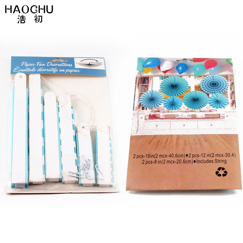 HAOCHU 6 шт./компл. Свадебные сувениры небесно голубая салфетка ручные Поклонники