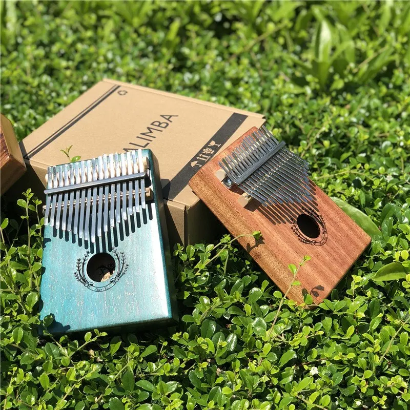 17 клавиш Пальчиковое пианино для большого пальца Kalimba Mbira натуральная калимба из