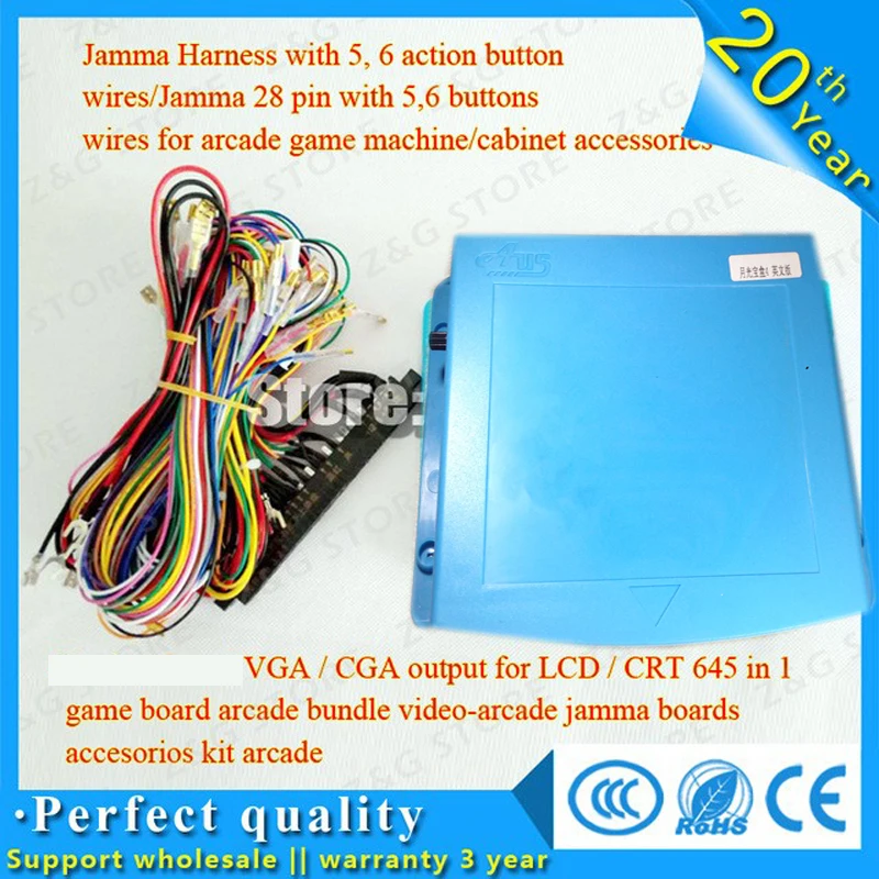 Специальная цена выход Pandora4/VGA/CGA для LCD/CRT 645in1 игровая настольная приставка 3 Box 4