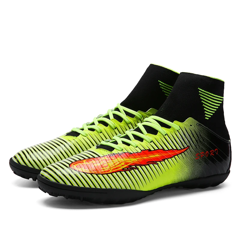 Мужские футбольные бутсы с высоким голенищем 2018 для тренировки сломанных ногтей