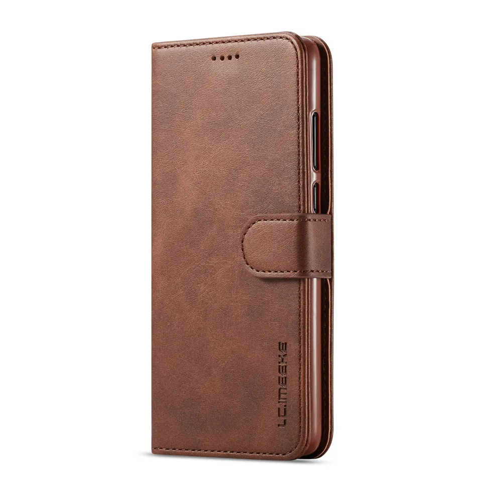 Brown Кожаный флип-чехол для Redmi Note 7, чехол-кошелек, держатель для карт, Xiaomi Redmi Note 7, чехол для телефона, задняя крышка, чехол-книжка, чехол - Цвет: Brown