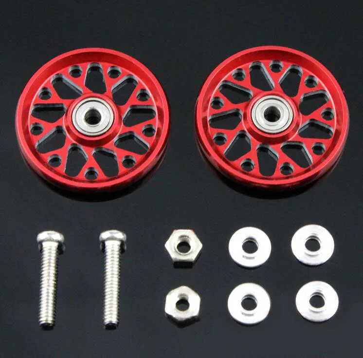 Бесплатная доставка 2 пары 19 мм алюминиевый сплав направляющий роликовый