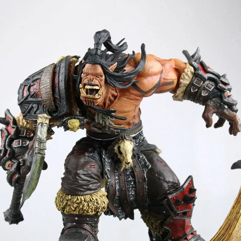 В наличии wow Grom Hellscream PVC сделанная фигурка игрушка для коллекции|Игровые фигурки и