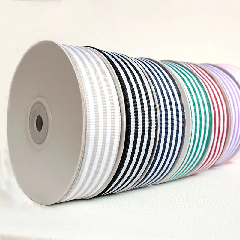 25mm striped Grosgrain Polyester webbing tape 25 yards Garment Accessories ribbon gift wraping diy fabric ribbons | Дом и сад