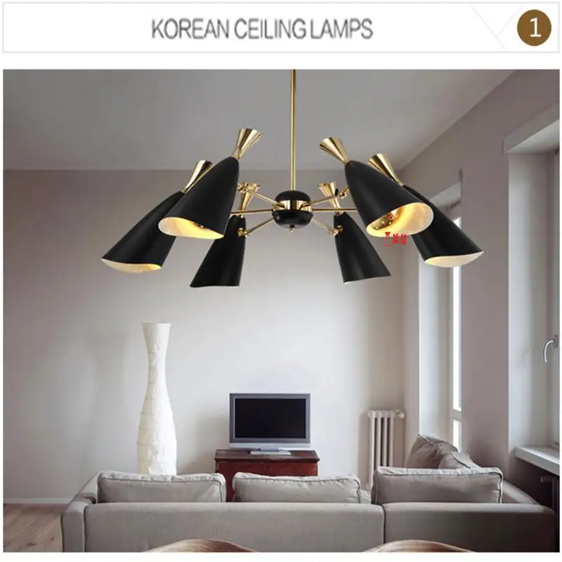 Европейский Американский кантри Ретро стиль кованого железа люстра абажуры