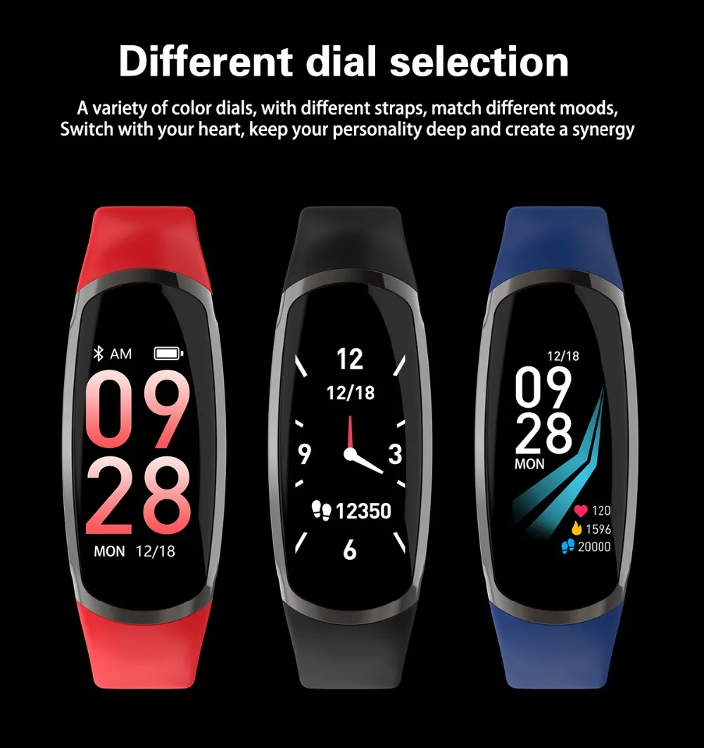Smart watches R16 Android IOS Heart Rate Band Sleep Monitor Blood Pressure Fitness Tracker Waterproof Color Screen Sport watchs |