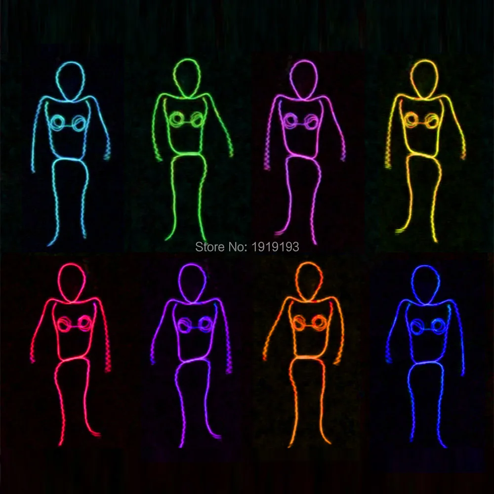 

Hip-Hop Robot Dance Led Strip Beauty Suits Female Stage Performance Blink Clothes Fancy Festival Gala Show Luminous EL Costume