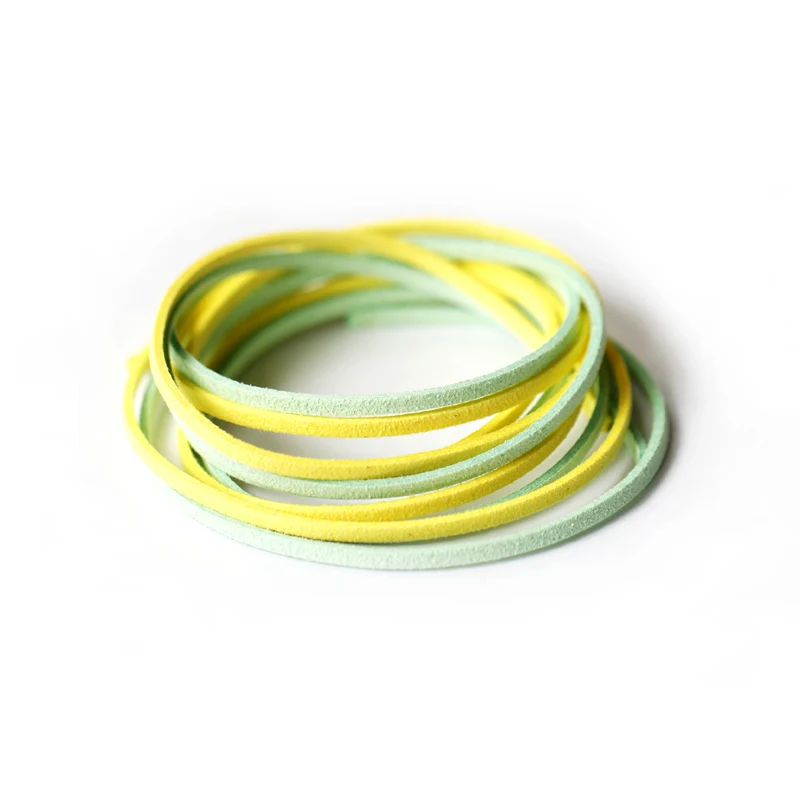 5 meter 2.5mm Flat Faux Suede Korean Velvet Leather Cord String Rope DIY Handmade Bracelet Jewelry Making | Украшения и