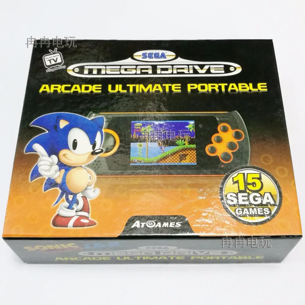 Бесплатная доставка 2 8 дюймовый булайт в 15 играх Sega 16 бит аркадная игра Genesis