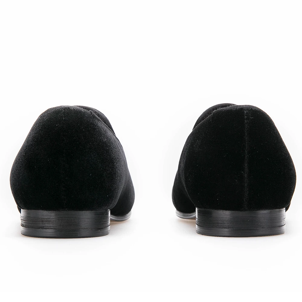 new style Patent leather toe with Bullock punch Handmade men velvet shoes wedding and party loafers men's flats | Обувь