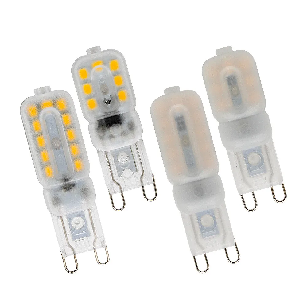 20 шт. Ampoule G9 220 В светодиодный светильник с регулируемой яркостью SMD 2835 прожектор Замена 20 Вт 30 Вт 40 Вт галогенная лампа для люстры Bombillas