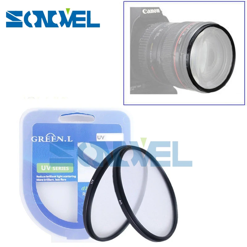 52 мм УФ фильтр + передняя крышка объектива Цветочная бленда для Nikon D5600 D5500 D5300 D5100