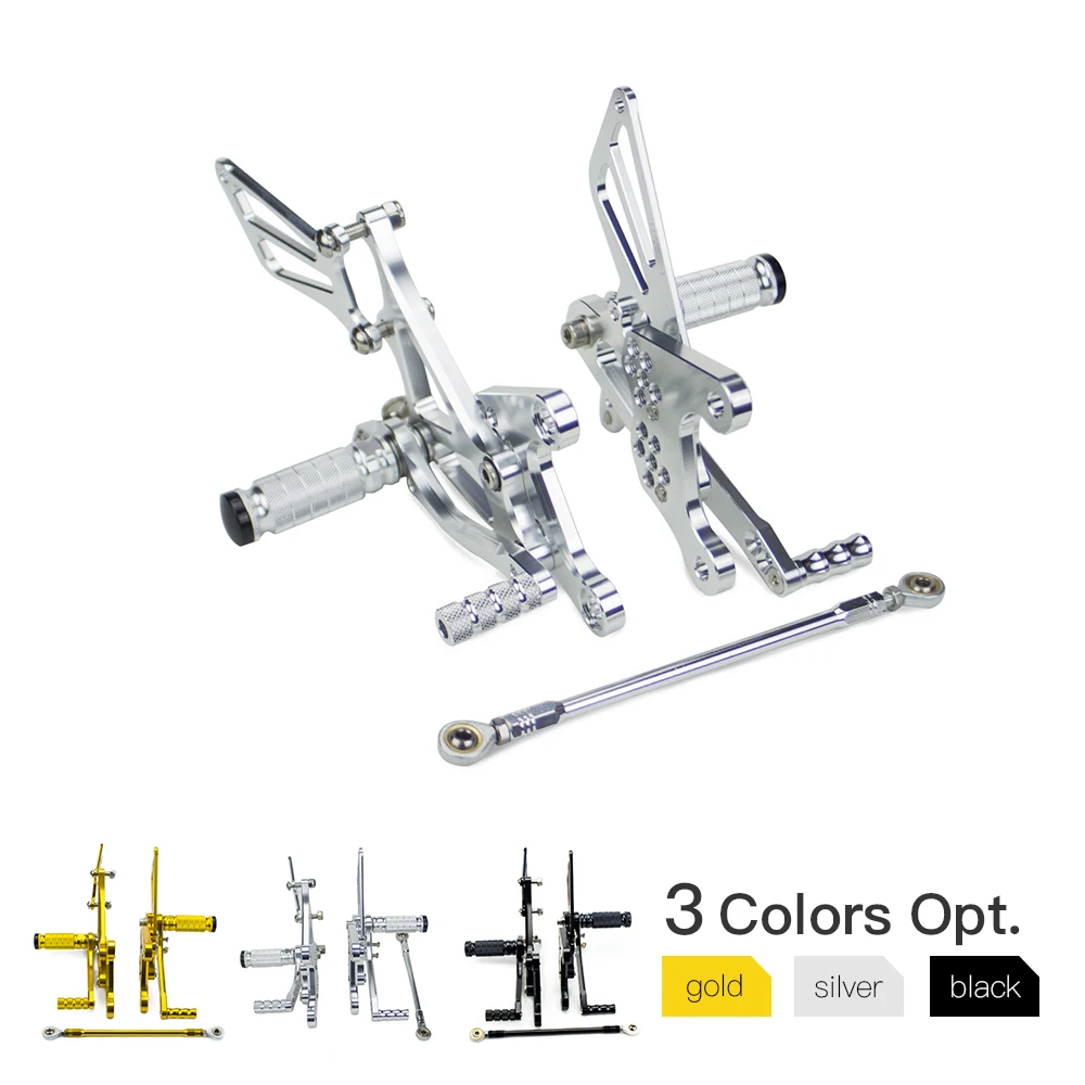 

CNC Footrest Foot Pegs Pedals Footpeg Rear Sets Rest For Kawasaki Ninja ZX6R ZX6RR ZX600 ZX636 2005 2006 2007 2008