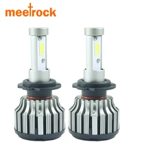 2 шт. Автомобильные светодиодные лампы H4 H7 H1 H11 h3 880 881 H27 COB 12 В|car led
