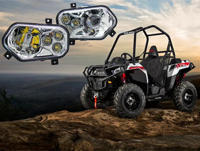 2x Поларис рейнджер и Sportsman светодиодный головной светильник комплект ATV UTV