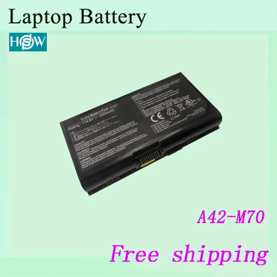 A41 M70 Аккумулятор для ноутбука asus X71 X71A X71Q X71S X71SL X71SR X71T X71TL X71TP X71V X71VM X71VN X72|laptop
