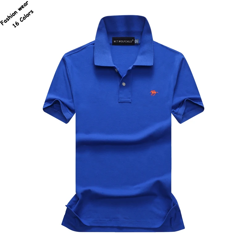 New 2018 Summer mens short sleeve small horse polos shirts casual solid color lapel fashion clothing tops | Мужская одежда