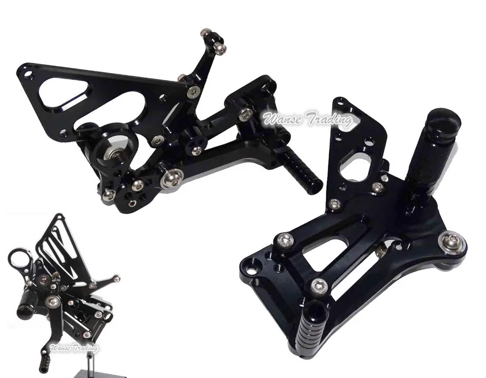 

Waase CNC регулируемые Rider задние наборы Rearset подставка для ног колышки черный для 2013-2014 BMW HP4 K42