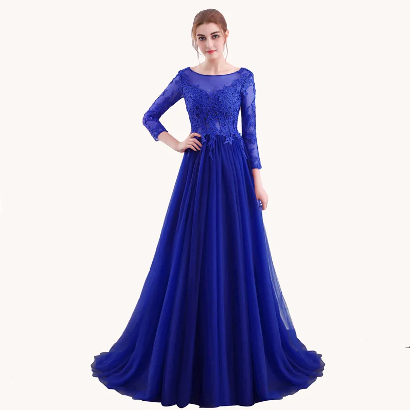 FADISTEE Новое поступление вечерние платья длинное платье Vestido de Festa прозрачные аппликации сексуальное платье с открытой спиной